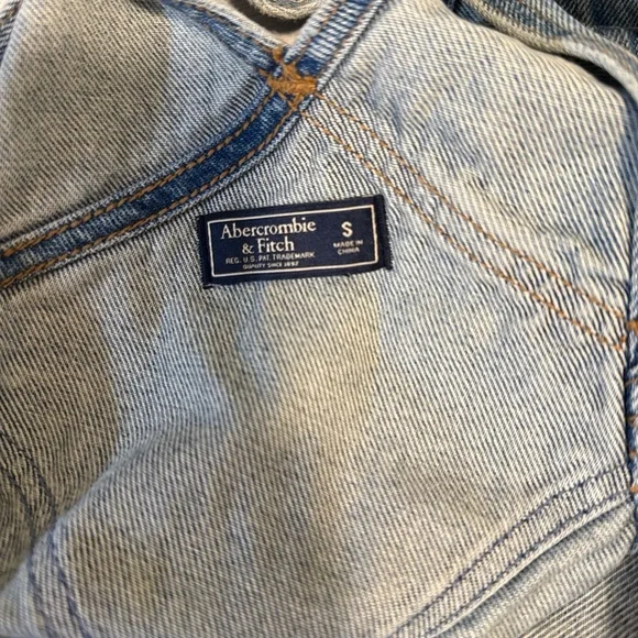 Abercrombie & Fitch Light Blue Denim Fabric - Picture 2 of 3